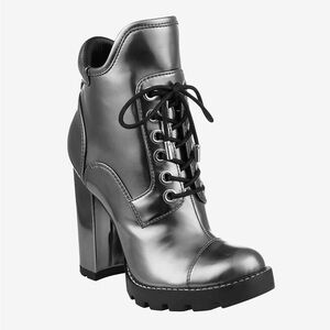 Guess heeled silver Boots.